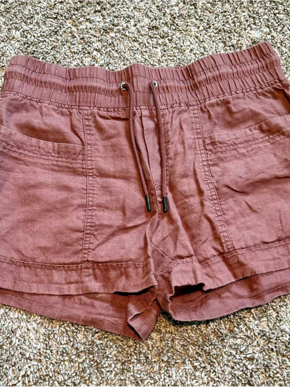 Athleta Women's Drawstring Athletic Shorts in Dusty Rose